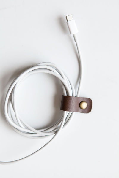 Leather Cable Organiser